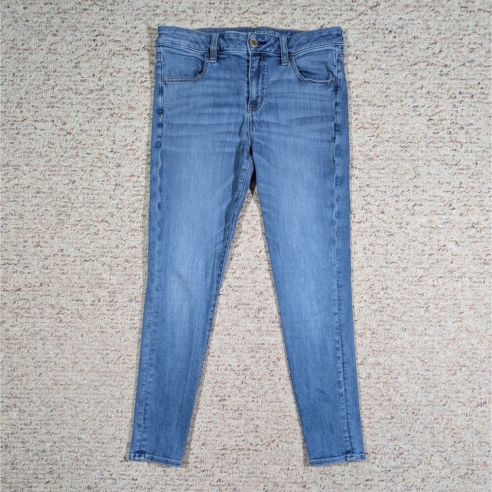 American Eagle Jeans Light Wash Denim Size 10 Reg Jegging Next Level Stretch